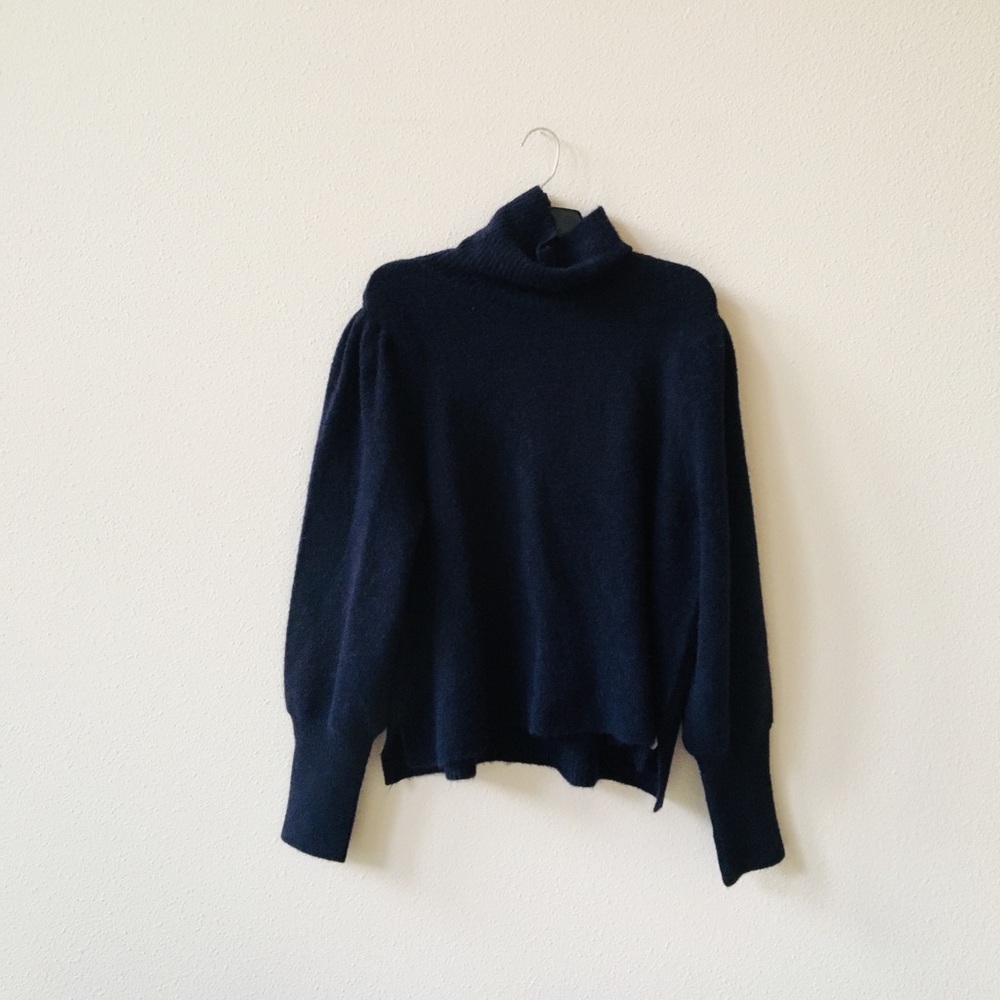 FRAME Denim Swingy Turtleneck Sweater - Picture 3 of 6